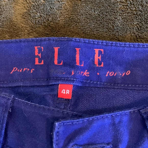 Womens Elle Royal Blue Skinny Jeans sz 4r Crops - Picture 3 of 6